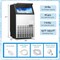 Costway Built-In Stainless Steel Commercial 110Lbs/24H Ice Maker Portable Ice Machine